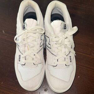 New Balance White and Black Athletic Shoes